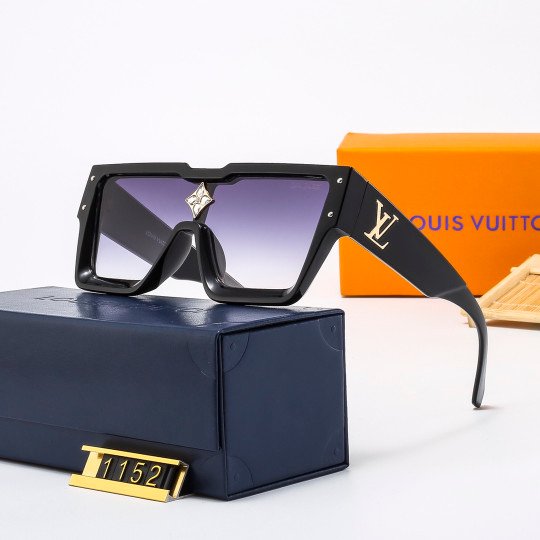 LV - Gafas unisex con montura grande y estilo cool