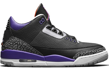 AIR JORDAN 3 RETRO “BLACK COURT PURPLE”