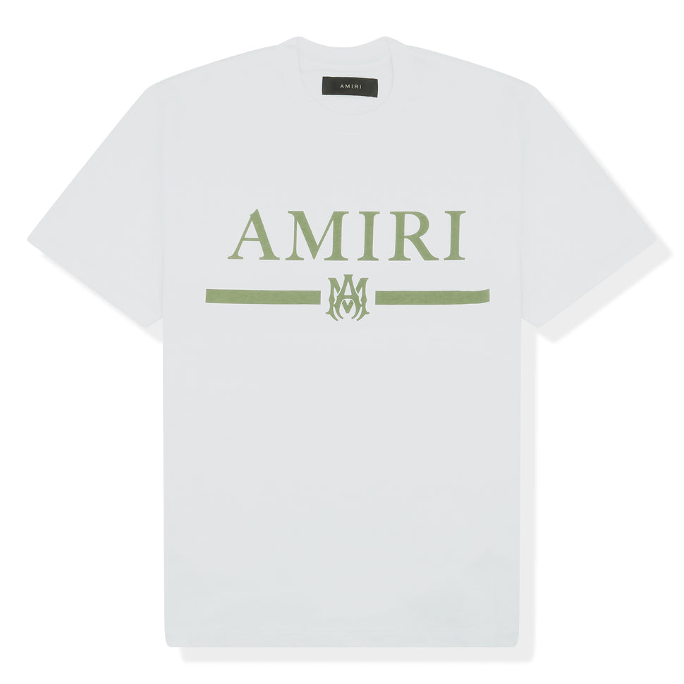 T-SHIRT AMIRI MA BAR AVEC LOGO BLANC ET VERT 