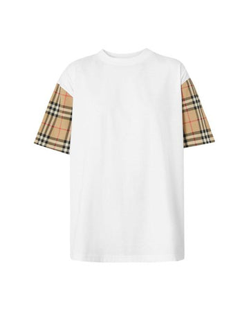 BURBERRY - T-SHIRT BLANC FEMME 