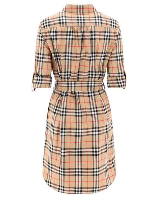 BURBERRY - VESTIDO CAMISA DE MUJER CON CUADROS VINTAGE