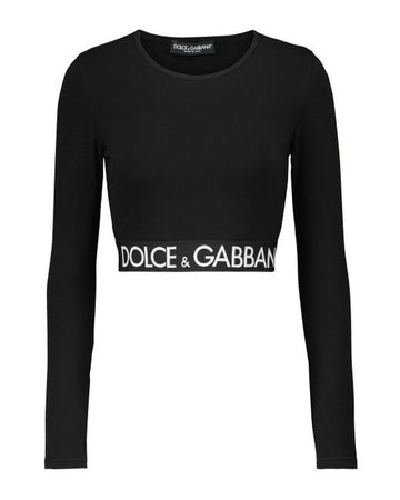 DOLCE &amp; GABANNA - TOP COURT EN COTON POUR FEMME 