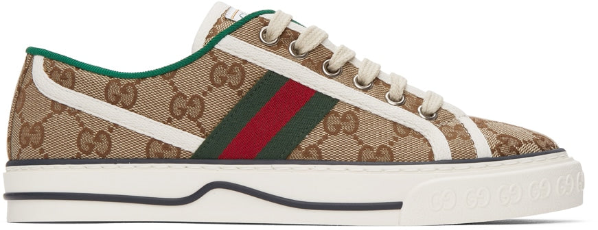 Baskets beiges GG Supreme « Gucci Tennis 1977 » 