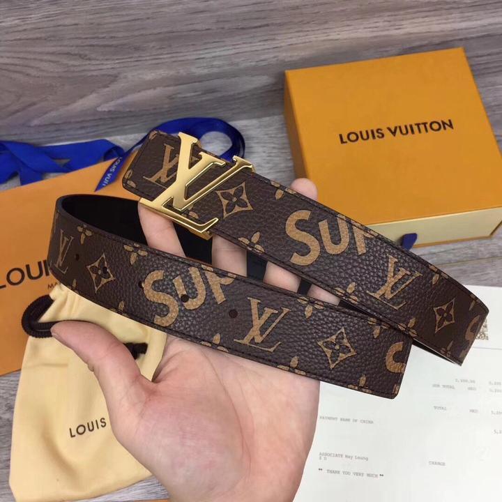 LOUIS VUITTON X SUPREME - CEINTURE EN CUIR 